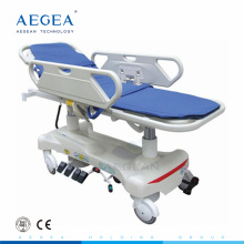 AG-HS010 dos pcs ABS barandillas hospital camilla dimensiones para la venta hospital camilla dimensiones